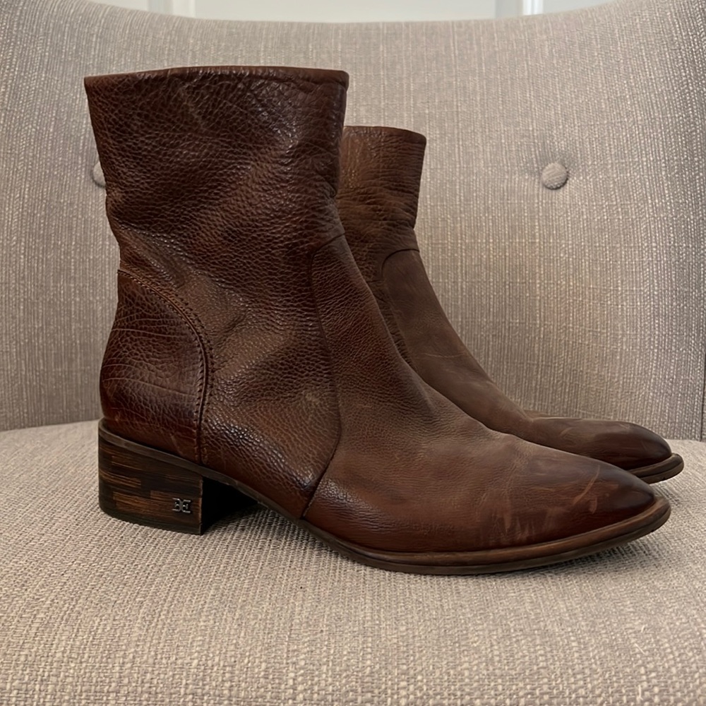 Brown sam edelman chelsea boots